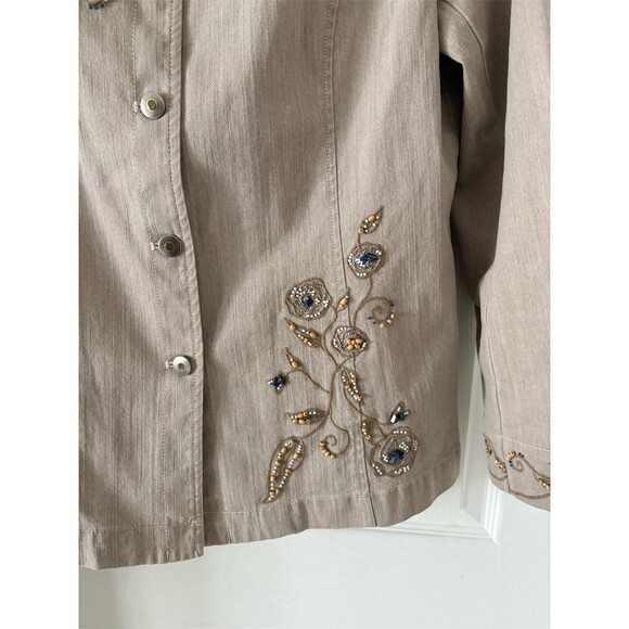 Embroidered blazer By Nordstrom Women’s Tab Private Label Sz Large - Picture 5 of 11